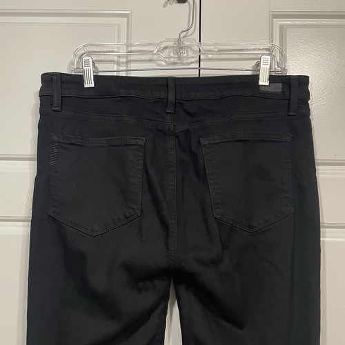Paige Verdugo Skinny Ankle Crop Jeans Womens Size 26 Black Shadow Wash - Picture 6 of 10