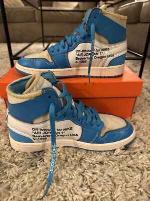 Size 8.5 - Jordan 1 Retro OG x Off-White High UNC USED | eBay