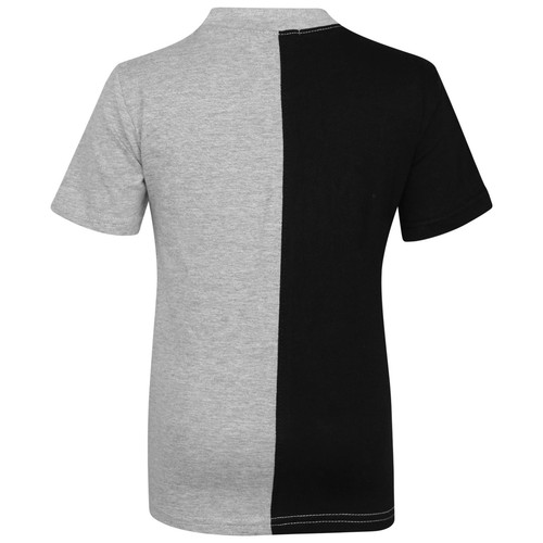 Kids T Shirts 100% Cotton Contrast Panelled Summer Boys Girls Top & Shorts Set - Zdjęcie 25 z 35