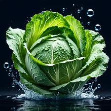 Digital image Cabbage picture photo wallpaper background desktop AI art 64