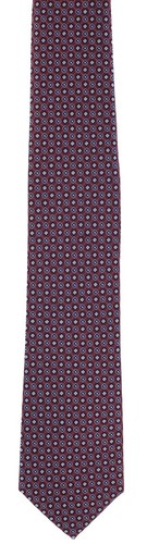 Diamond Geometric Silk Tie - Picture 8 of 18