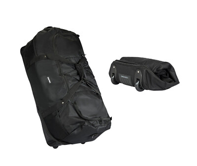 XXL FALTBARE Rollenreisetasche Reisetasche 1400g 140 L Dehnfalte schwarz ''SUPA''