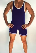 MEN'S PURPLE MATMAN WRESTLING SINGLET ADULT MEDIUM