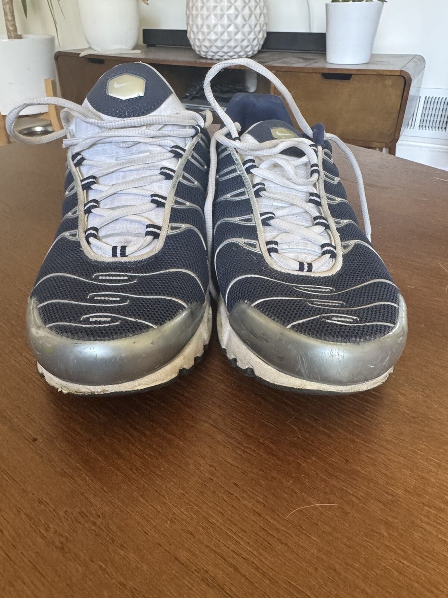 Nike Air Max Plus Tn Cowboys Midnight Navy Silver White Sz 11.5