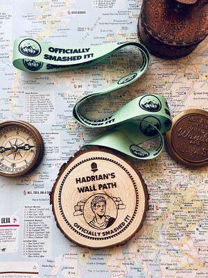Hadriansmauerwegmedaille, Hadriansmauerweg, Hadrianswandweg, Wandergeschenk