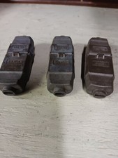 3 Leviton brown Plugs, male/female pairs.new