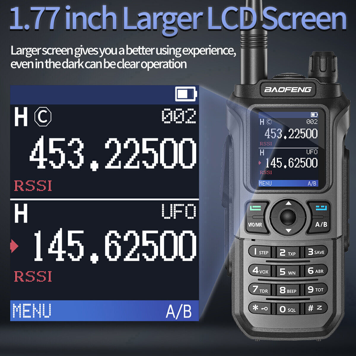 Baofeng UV-21 Pro V2 Tri-band Walkie Talkies Long Range Ham