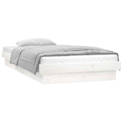 Massivholzbett LEDs Holzbett Bett Bettgestell Lattenrost Schlafzimmerbett - Bild 29 von 62