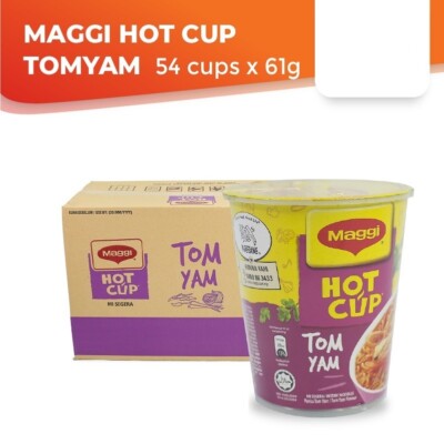 MAGGI HOT CUP (54cups x 61g)  TOM YAM FLAVOR  DHL/FEDEX DELIVERED DUTY PAID