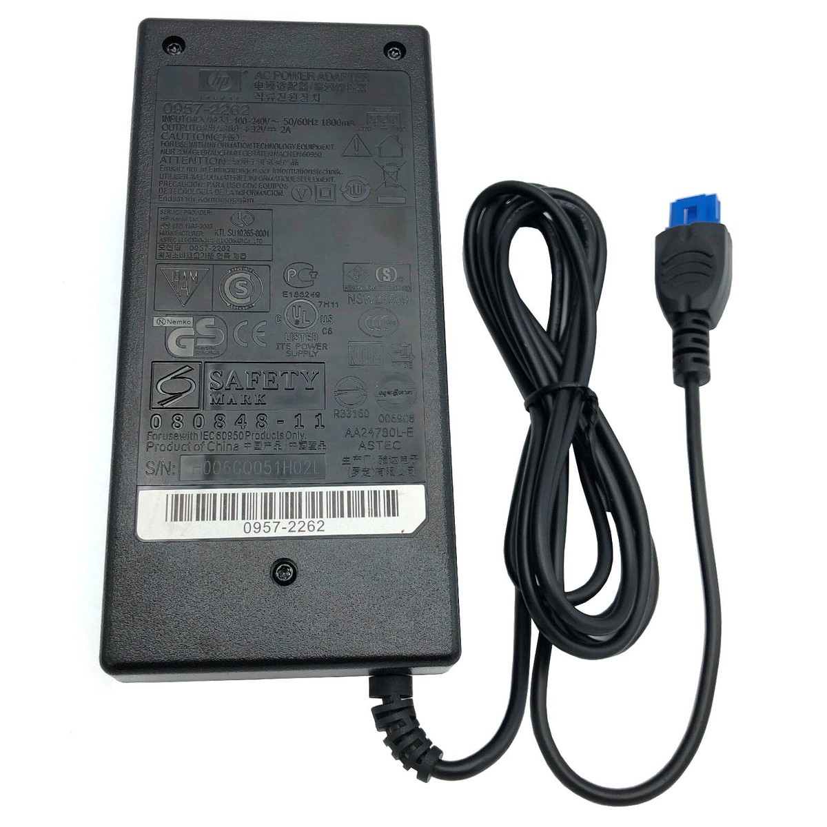 HP 0957-2262 Alimentatore Nero Ricondizionato Per Officej - Foto 3