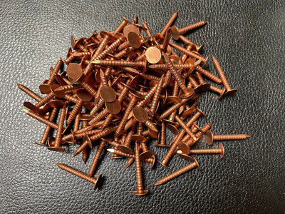 1 1/4'' Annular RING Shank Solid Copper Roofing Nails 10- Gage (50 pcs) U.S.A.