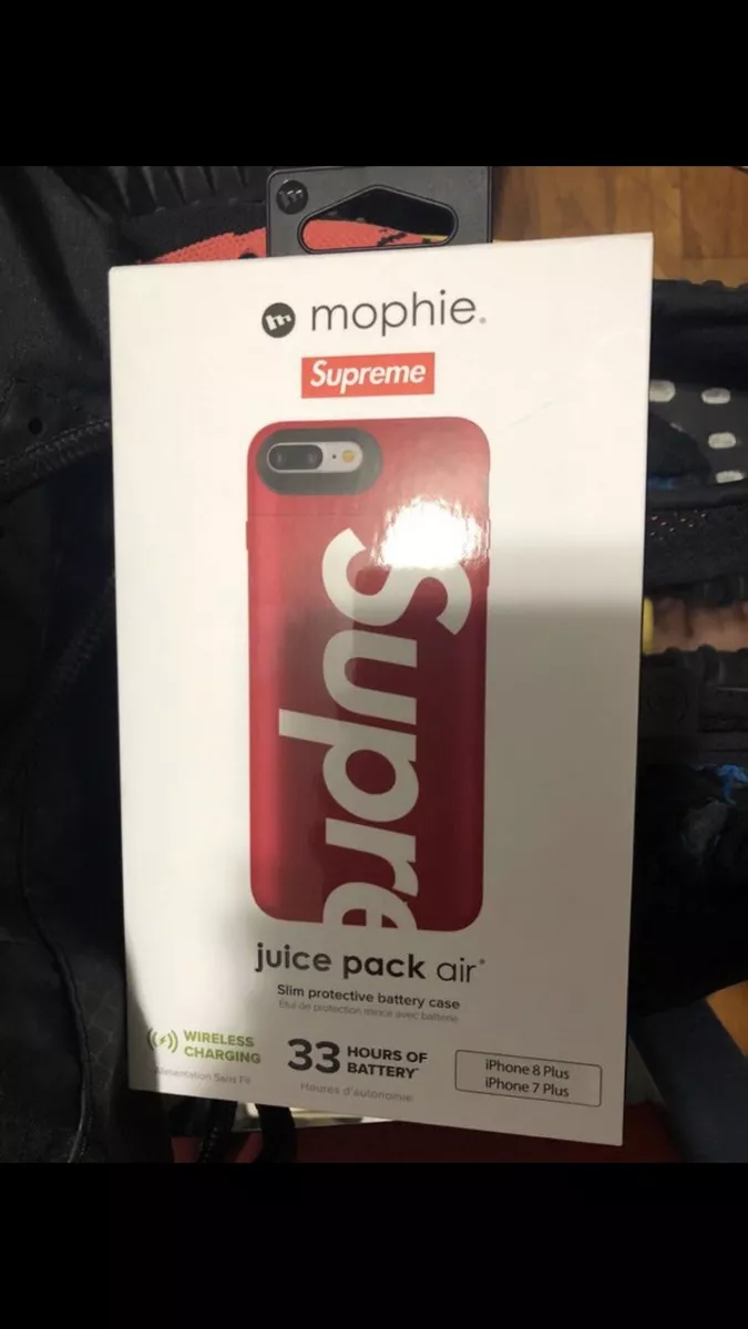 Supreme Mophie Juice Pack Air Red Battery Case iphone7/8+ **BRAND NEW**