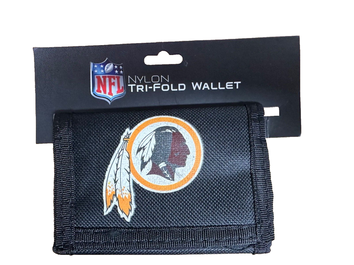 NFL Washington REDSKINS NO COMMANDERS Tri-fold Wallet Bill CC ID