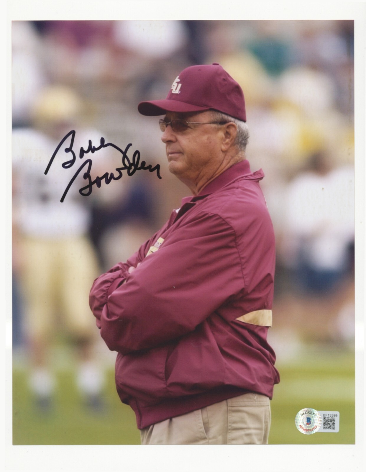 BOBBY BOWDEN Autographed Signed Florida State Seminoles / Florida State St FSU 8x10 Photo - BAS Beckett a 