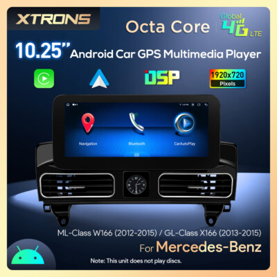 10,25'' 4G+64GB Für Mercedes W166 X166 NTG4.5 Autoradio Android LTE 4G GPS Navi