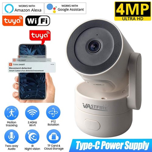 Indoor Home Security Camera for Dog/Cat Monitor Pan&Tilt 2 Way Talk Night Vision - Picture 2 of 21