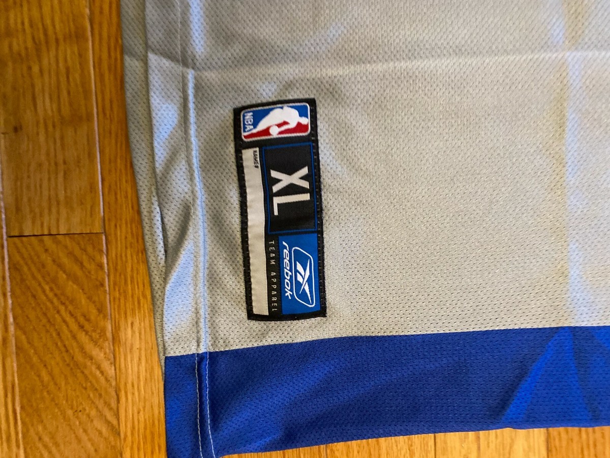 Reebok Dallas Mavericks Dirk Nowitzki Jersey Gray Silver #41