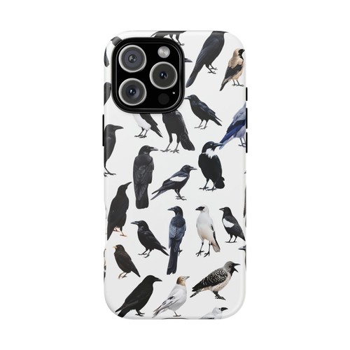 Bird Pattern on White - Phone Case for iPhone, Galaxy, Pixel - 第 10/281 張圖片