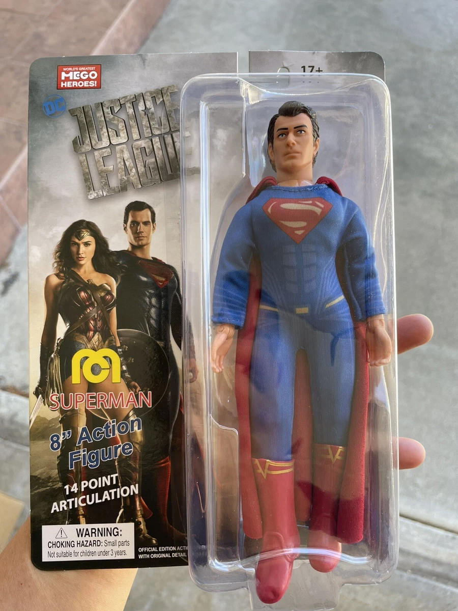  MEGO CORPORATION Justice League Super Man Henry Cavil : Toys &  Games