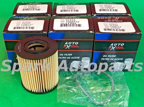New Case of 6 Engine Oil Filter AUTO EXTRA 618-57021 For VOLVO V40, XC90, CH8712