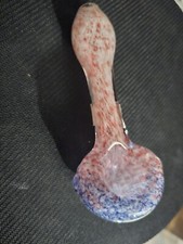 Glass Smoking Pipe Red White And Blue Made In USA Thick Glass