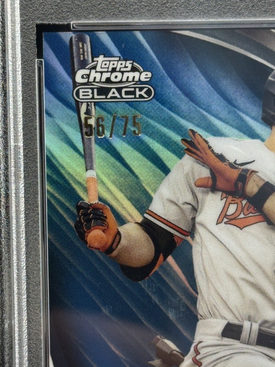 Topps - 75枚限定 Topps Chrome Colton Cowser PSA 9 2024 Topps Chrome Black Colton Cowser BLUE REFRACTOR RC SP