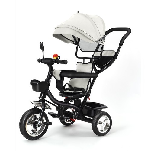Baby Fahrrad 3-in-1 Dreirad Kinderdreirad Baby Kinderwagen mit schubstange - Bild 25 von 30
