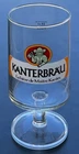 Kanterbrau beer glass on foot advertising height 14cm bistro bar collection