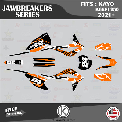 Graphics Kit for KAYO K6EFI 250 Dirt Bike (2021+) Jawbreakers