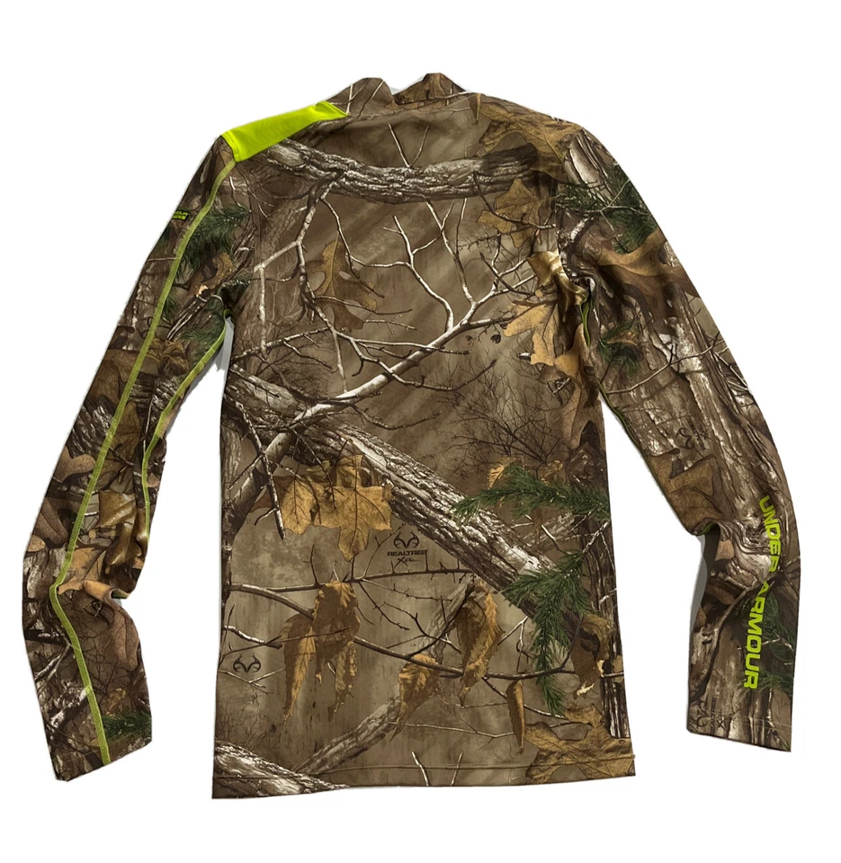 Under Armour men's Infrared Evo Mock BaseLayer Camo top Shirt - Small - Realtree - Image 4 of 4