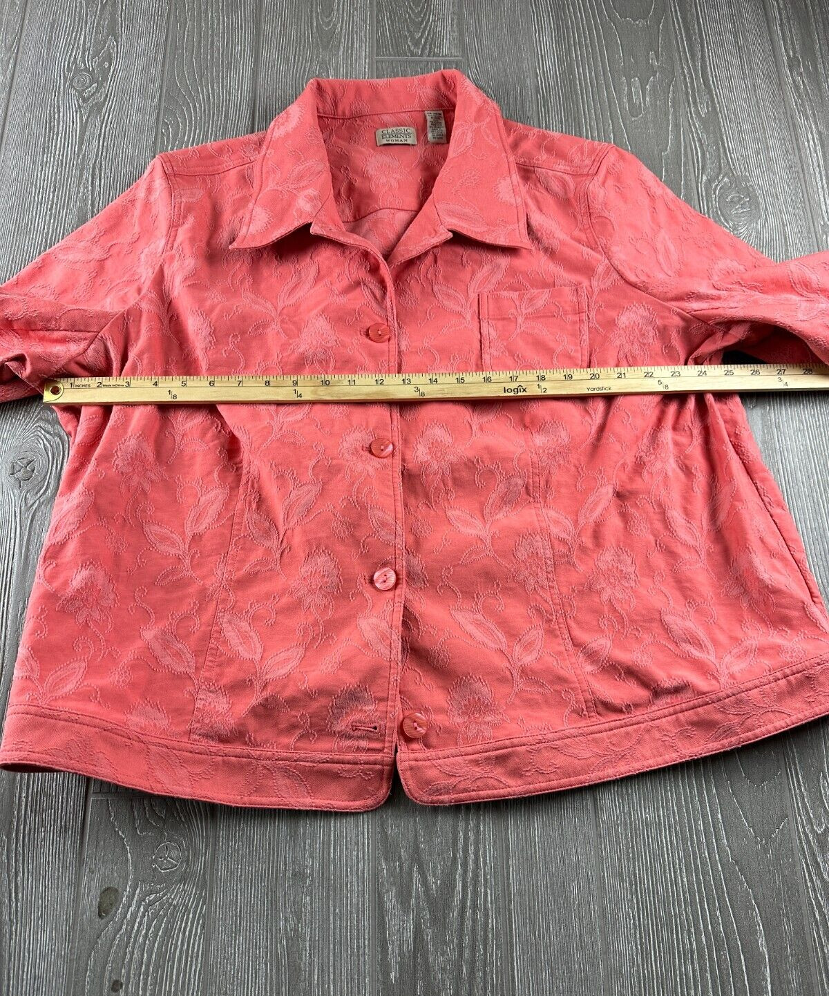 Classic Elements Blazer Jacket Womens Size 24/26W… - image 4