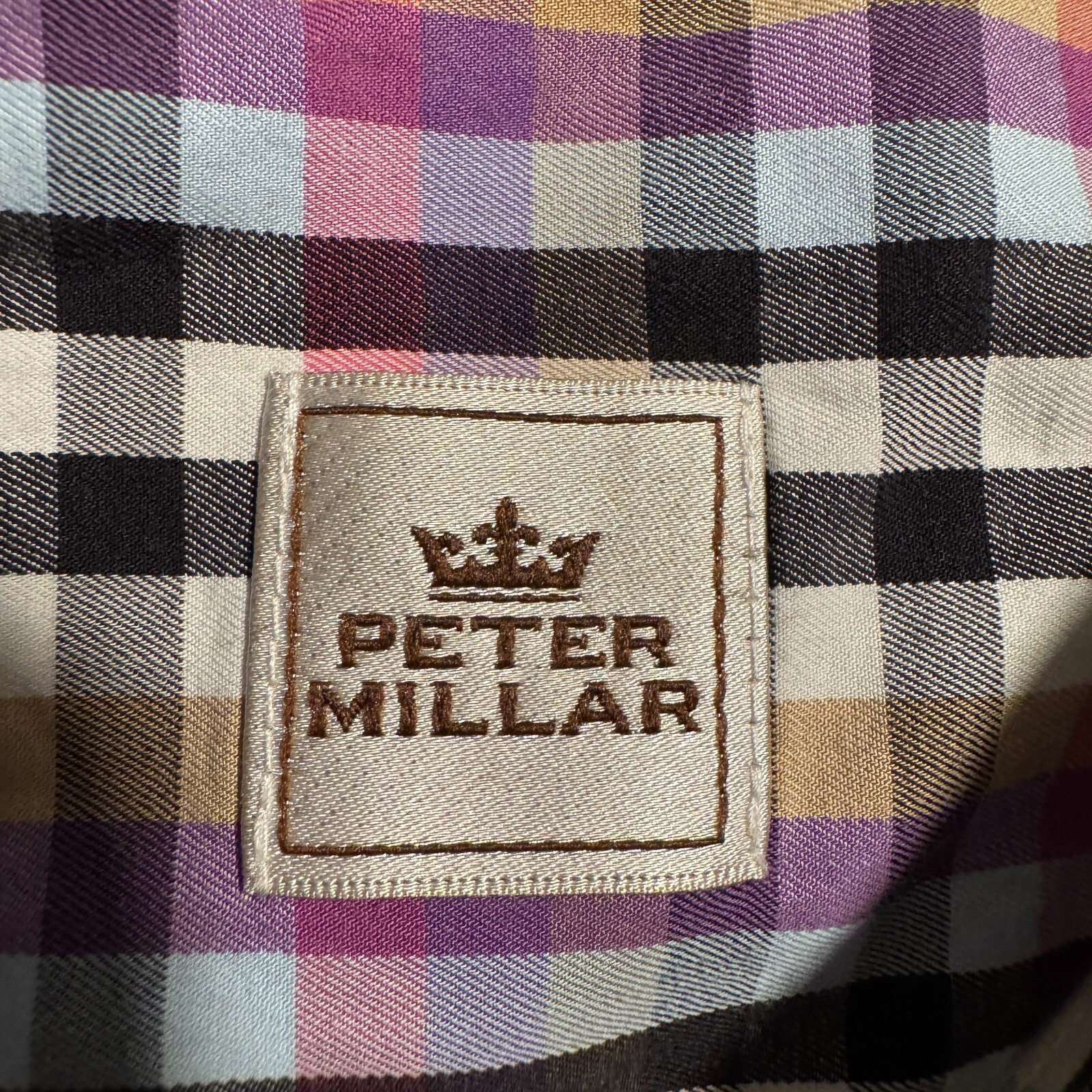 Peter Millar Polyester Button Down Shirt Multicol… - image 7