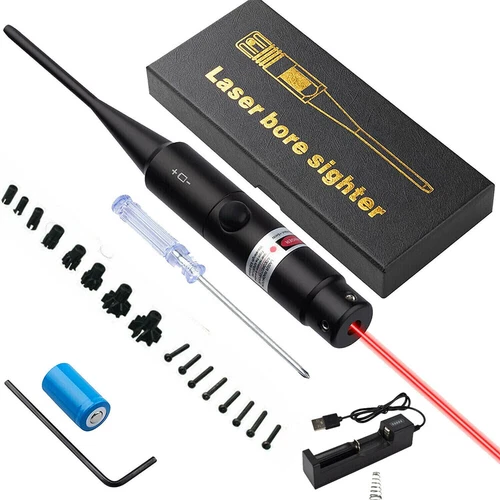 Tactical Red Laser Bore Sight for .177 to .50 Caliber Bore Sighter Red Dot Kit - Picture 7 of 11