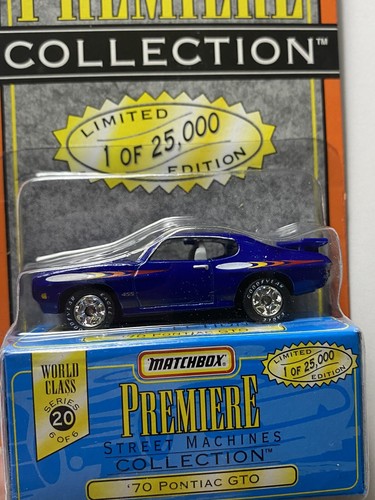 Matchbox Premiere Street Machines Collection '70 Pontiac GTO Car 1997 - Picture 2 of 12