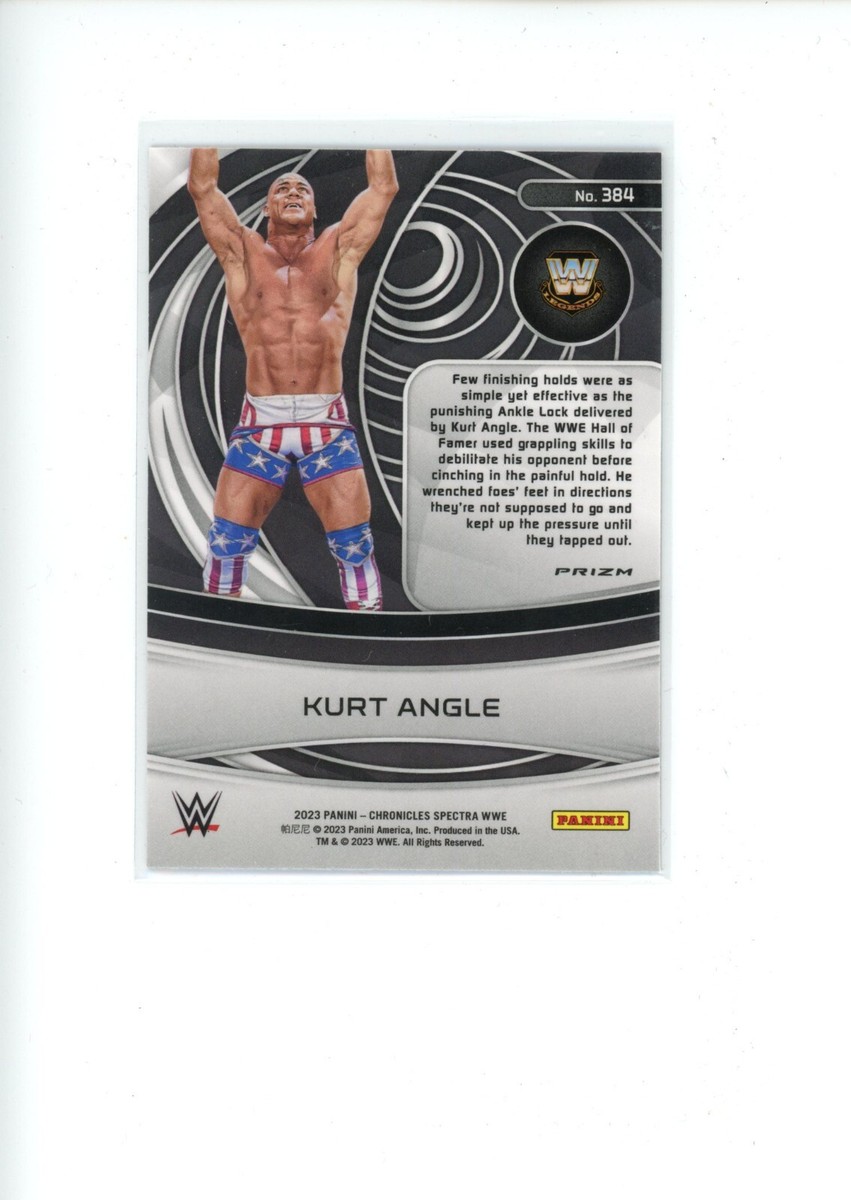 2023 Panini Chronicles WWE - Spectra Kurt Angle #384 Silver