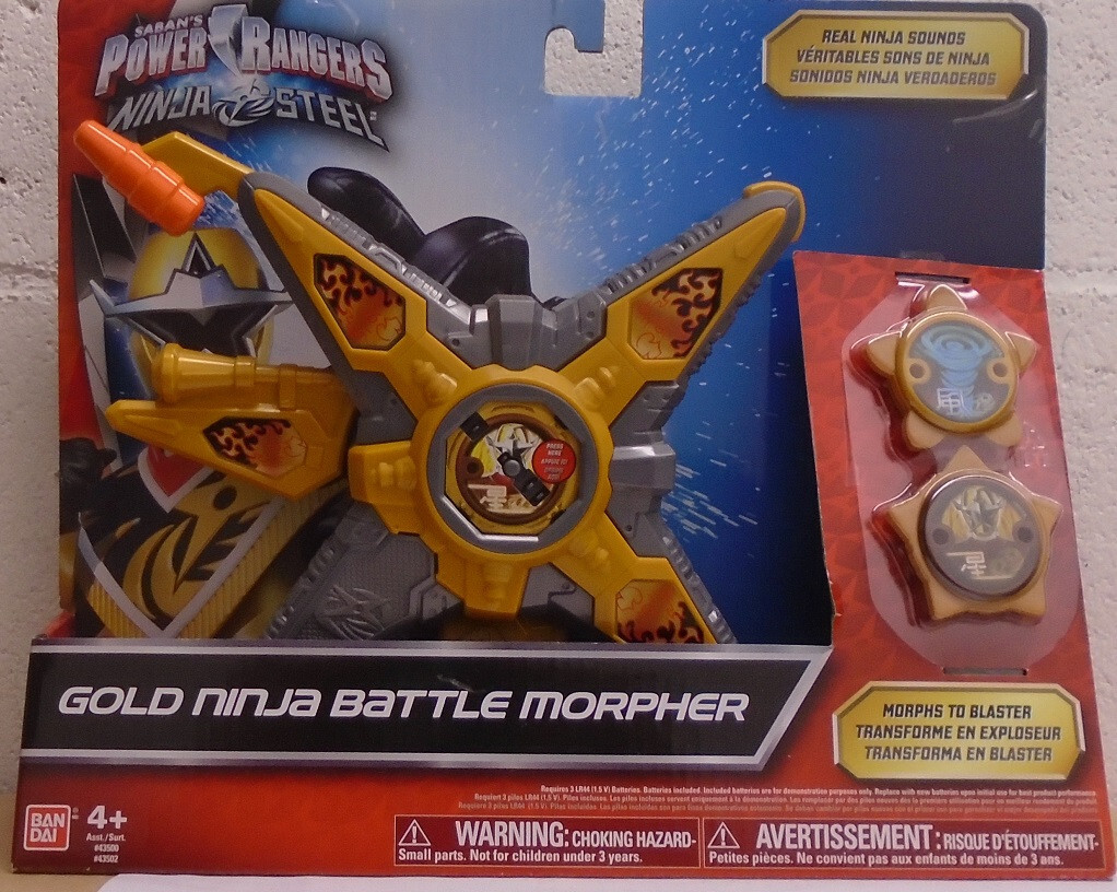 Power Rangers Ninja Steel Gold Ninja Battle Morpher With Sound Morphs To  Blaster