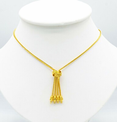 Necklace 22K 23K 24K Thai Baht Yellow Gold Plated Jewelry Women Girl  Fashion 18