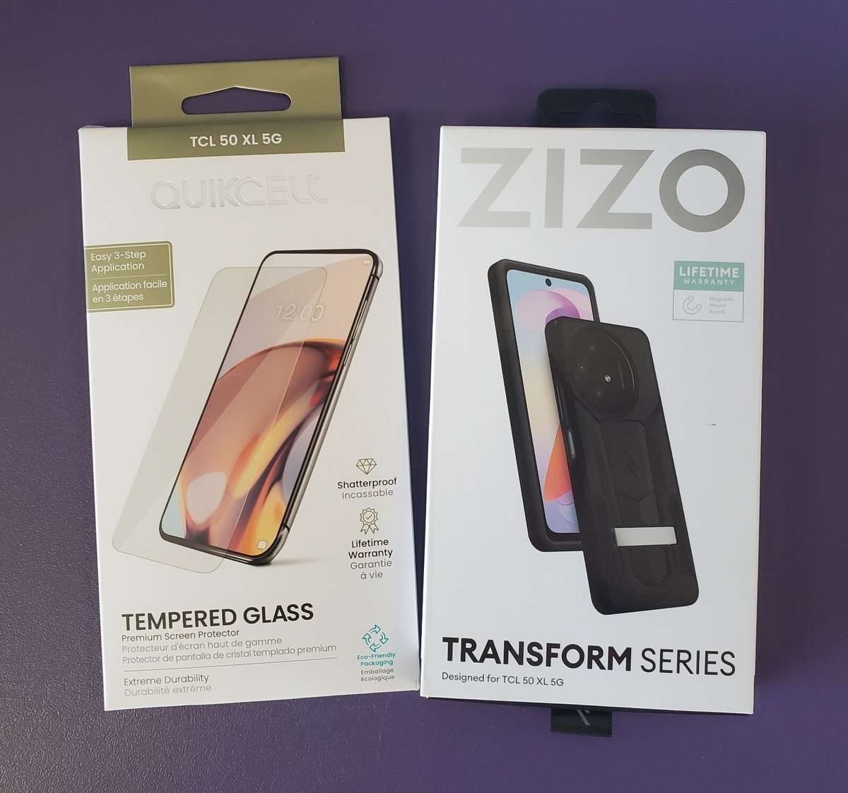 TCL 50 XL 5G Phone Case With Screen Protector KickStand ZIZO Transform  Series
