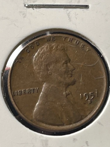 1951 D Wheat Penny Error (Letter L In Liberty Too Close To / On Rim) Denver Mint