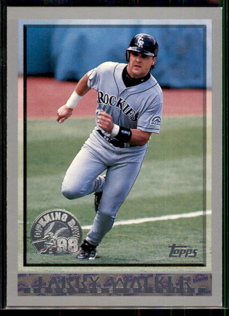 1998 Topps Opening Day Larry Walker #2 Colorado Rockies