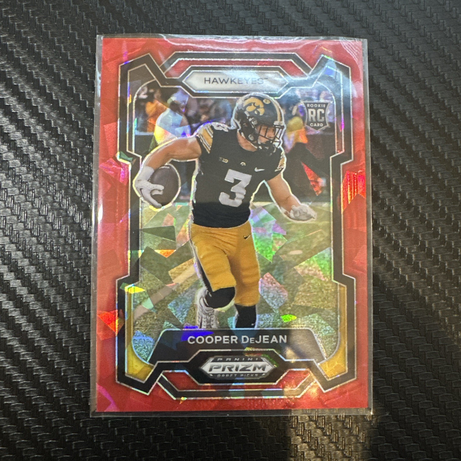 2024 Panini Prizm Draft Picks - Cooper DeJean #113 Red Ice Prizm (RC)