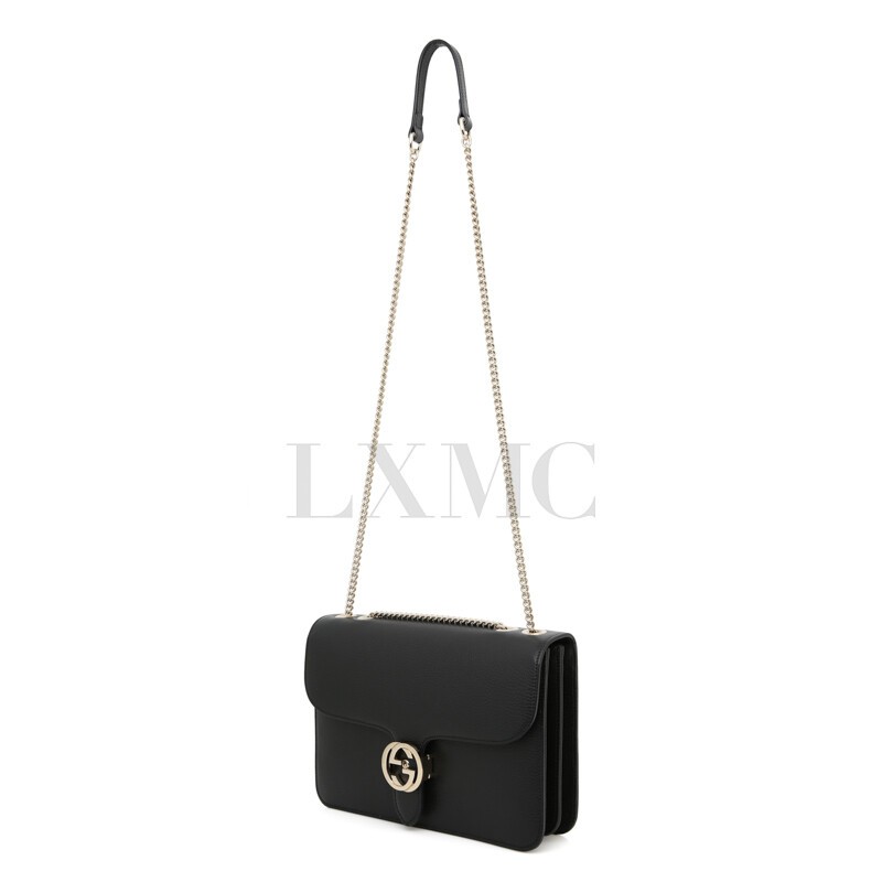 GUCCI バック　ブラック GG jumbo medium crossbody bag in black leather | GUCCI® US