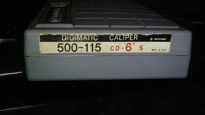 Mitutoyo 500-115 6'' digital calipers New batteries Clean VGC Grey case Japan