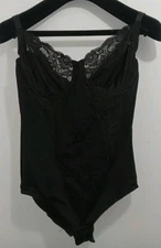 Maidenform Women's Flexees 1456 Unlined Cup Built-in Bra Body Shaper, Black 36C 