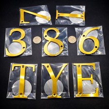 House Number, Letters / Brass 8cm