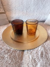 Vasos de cristal On The Rocks reciclados fuego y luz