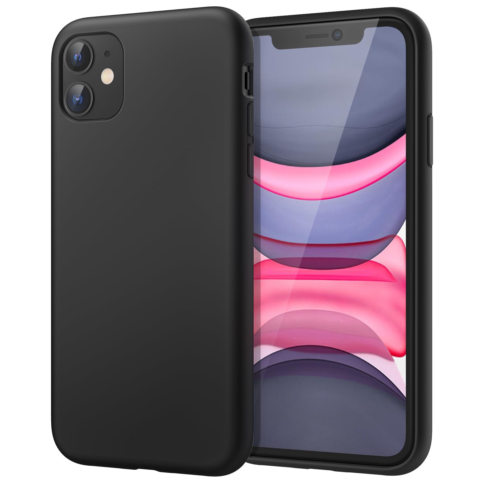 JETech Silicone Case for iPhone 11 6.1-Inch, 11 6,1 Pouces, Black