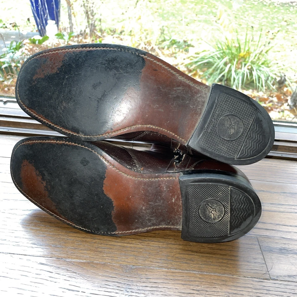 Botines Goodyear Chelsea Goodyear de cuero marrón vintage para hombre de los años 70’s Foto 4 de 4