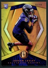 Jordan Lasley 2018 Panini Gold Standard #189 Football NFL Card Ravens RC /99