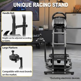 Marada Racing Simulator Cockpit Stand Fits Logitech G29 G920 G923 Thrustmaster